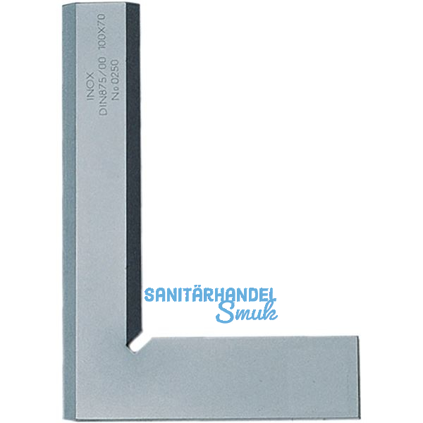 Pr�zisions Haarwinkel DIN875-00 Inox Schenkell�nge 100 x 70 mm