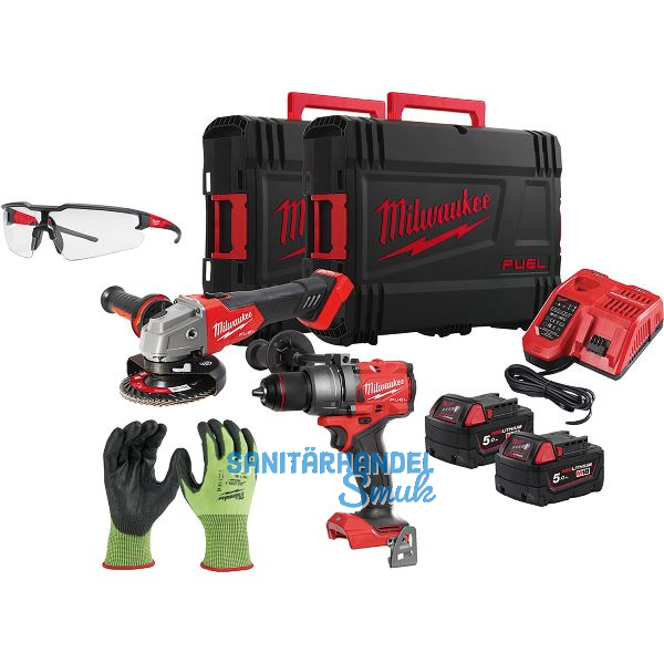 MILWAUKEE Akku-Set M18 FPP2E3-502XEU-PSA 18 Volt