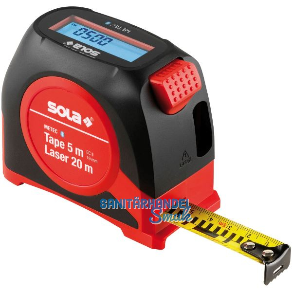 SOLA Rollbandma� Metec mit Laserentfernungsmesser 5 m / 20 m