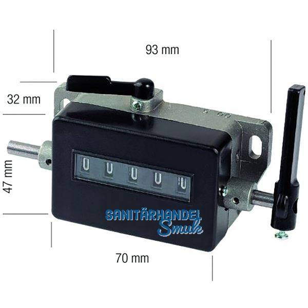 METRICA Hubz�hler 5-stellig Drehrichtung X