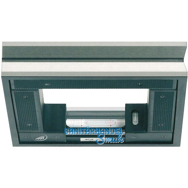 HELIOS PREISSER Rahmen-Richtwaage DIN877 200 x 200 mm Ablesung 0.02 mm