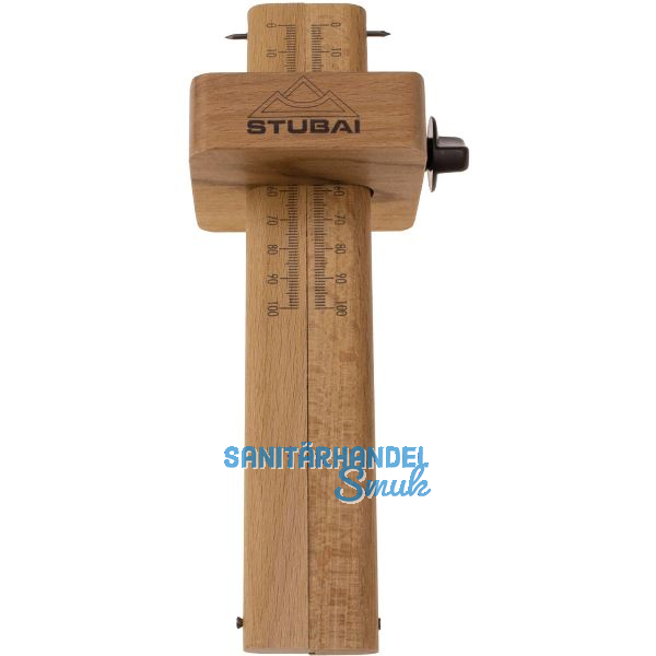 STUBAI Holz-Streichma� doppelt Skala 0-100 mm L�nge 220 mm