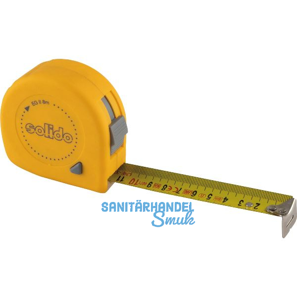 SOLIDO Rollbandma� 8 m x 25 mm EG-Pr�fzeichen Genauigkeit II