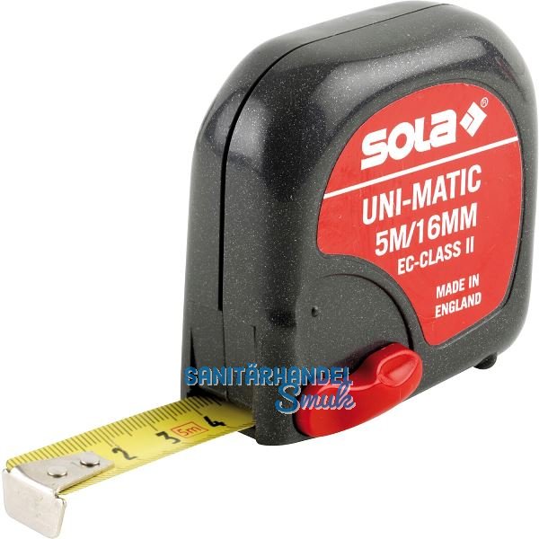 SOLA Rollbandma� Unimatic 5 m EG-Pr�fzeichen Genauigkeit II