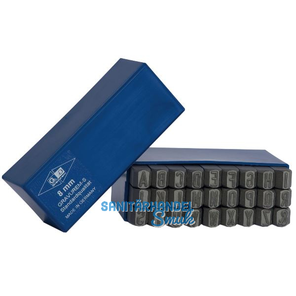 Schlagbuchstaben-Satz Standard 5 mm