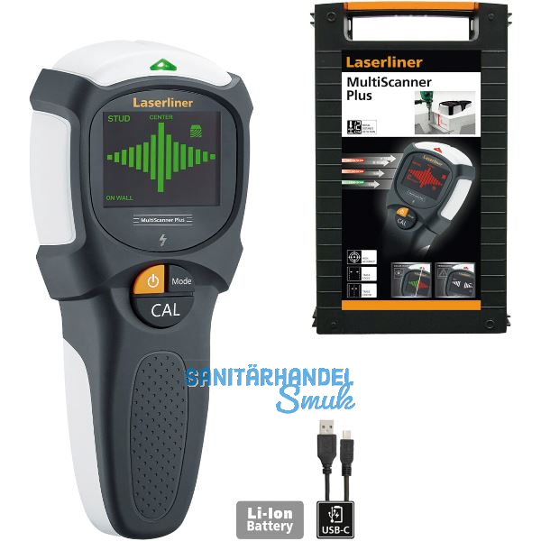 LASERLINER Ortungsger�t MultiScanner Plus 3,7 V / 0,3 Ah (IEC) Li-Ion