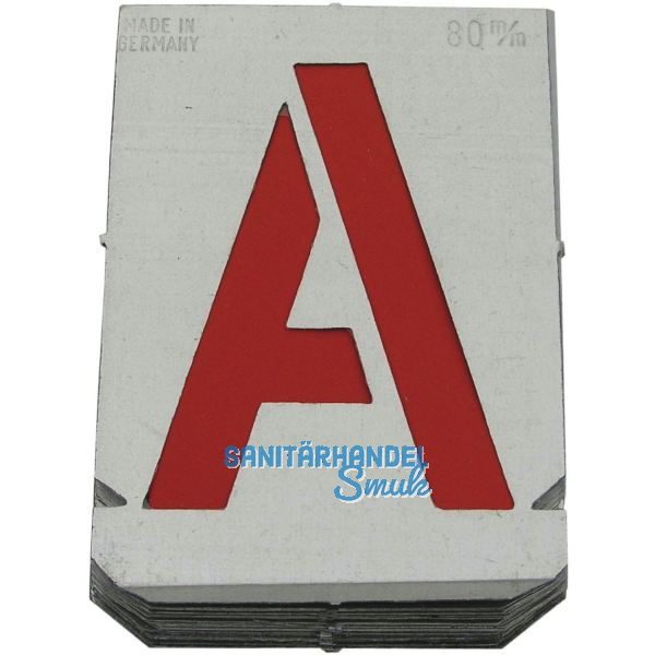 Signierschablonen-Satz Buchstaben 60 mm
