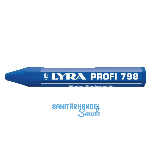 LYRA Wachskreide 798 Sechskantform blau Inhalt 12 St�ck
