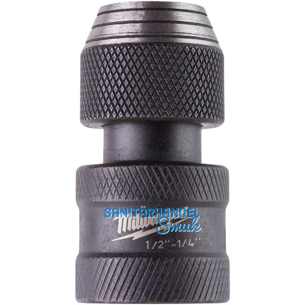MILWAUKEE Bitadapter 1/2" vierkant - 1/4" sechskant Shockwave
