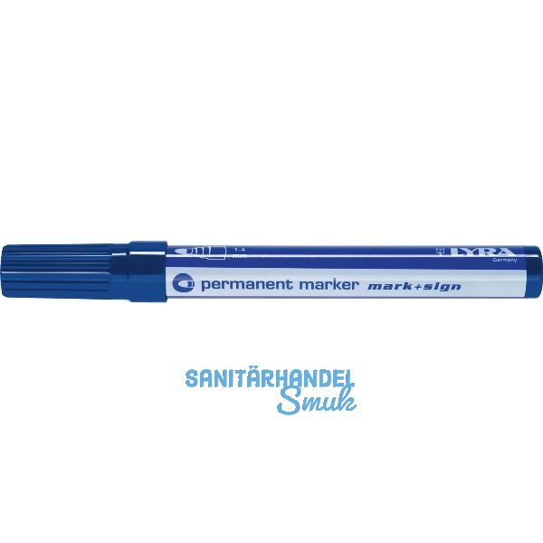 LYRA Permanent-Marker 112 Strichbreite 1-4 mm blau runde Spitze