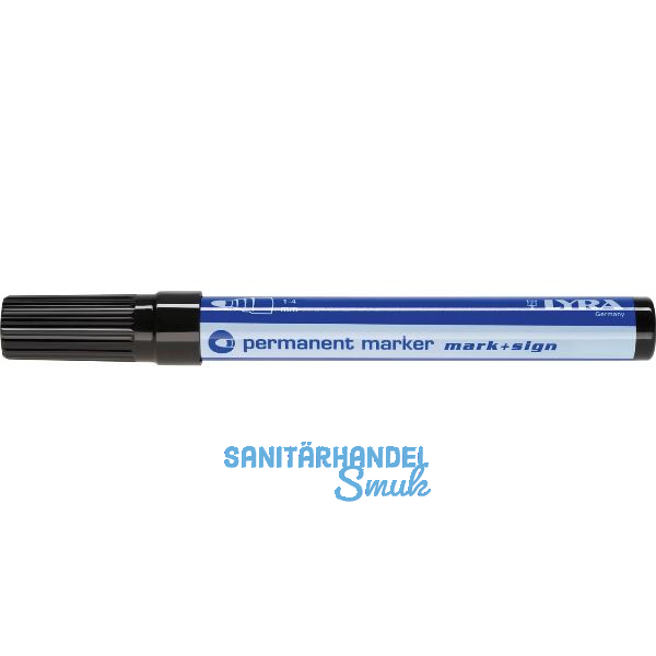 LYRA Permanent-Marker 112 Strichbreite 1-4 mm schwarz runde Spitze