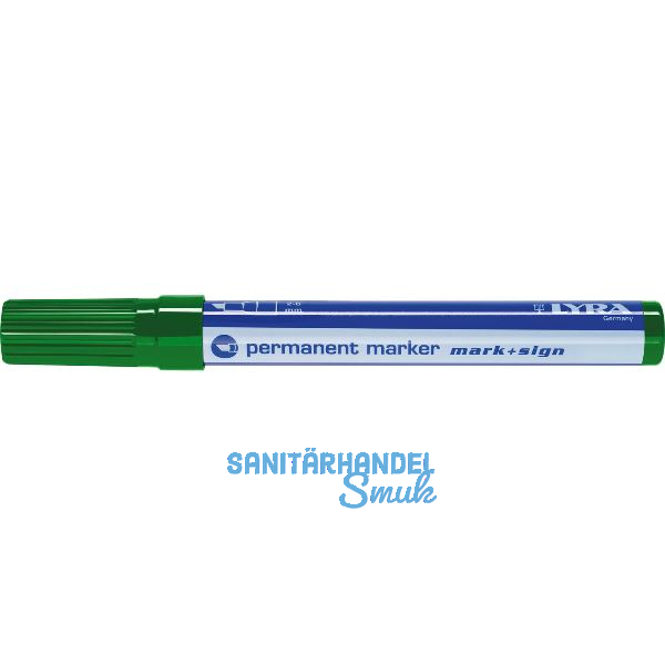 LYRA Permanent-Marker 111 Strichbreite 2-6 mm gr�n schr�ge Spitze