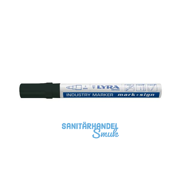 LYRA Lackmalstift 114 Strichbreite 3 mm schwarz