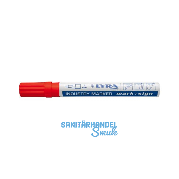 LYRA Lackmalstift 114 Strichbreite 3 mm rot
