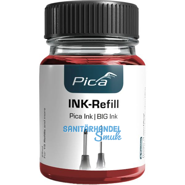 PICA Nachf�lltinten-Set Big-Ink rot Inhalt 25 ml