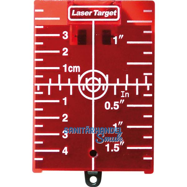 SOLA Zielscheibe ZS rot magnetisch mit St�tze und Nagelloch 115 x 75 x 12 mm