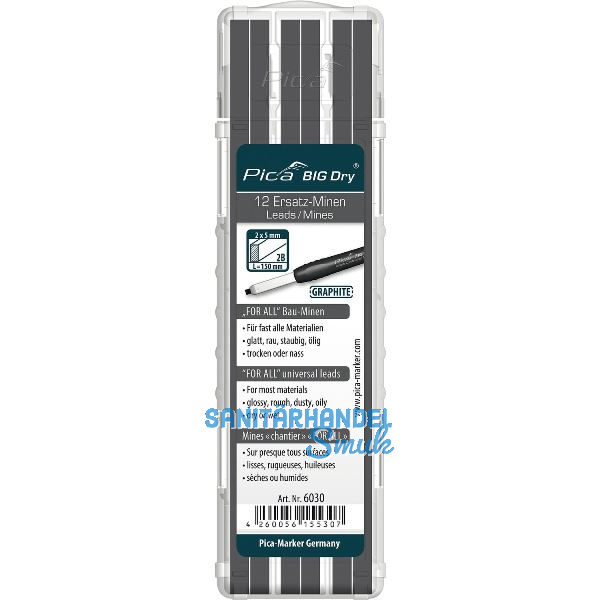 PICA Ersatzminen-Set graphit universell Inhalt 12 St�ck