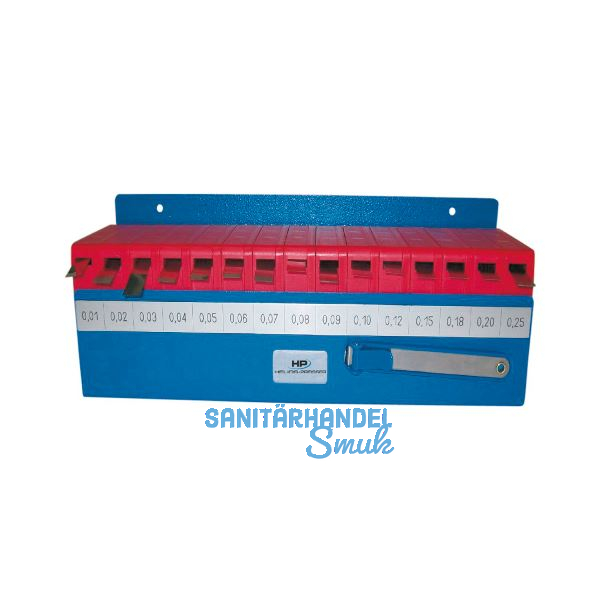 HELIOS PREISSER F�hlerlehrenband-Set Steigung 0.30-1.00 mm im Wandhalter