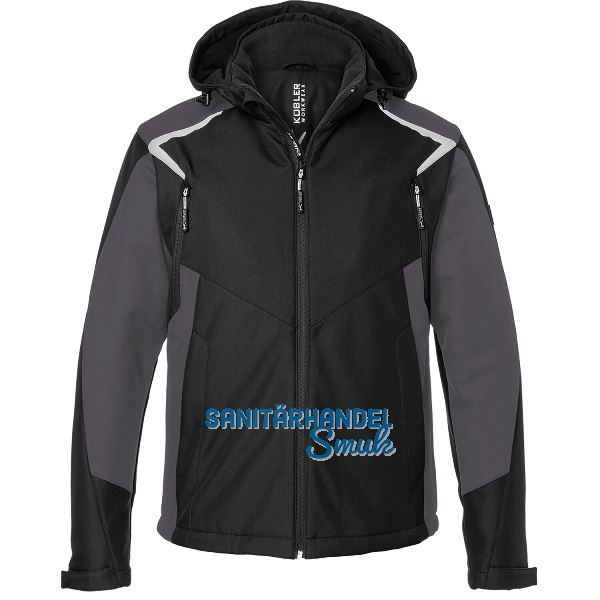 K�BLER Winter-Softshelljacke 1325 Bodyforce schwarz/anthrazit XXL