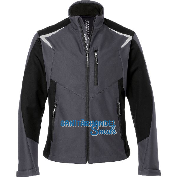 K�BLER Ultrashelljacke Bodyforce 1625 anthrazit/schwarz XXL