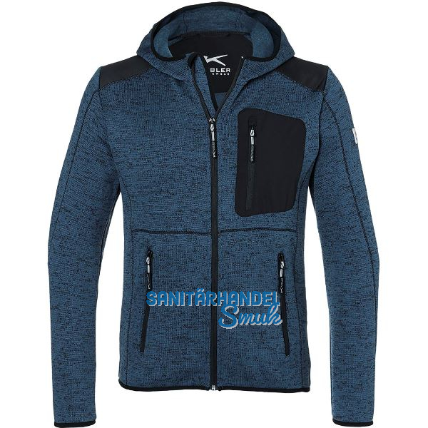 K�BLER Strickjacke Light Form 1441 dunkelblau/schwarz S