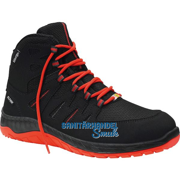 ELTEN Sicherheitsstiefel Maddox black red Mid ESD S3 SRC 36