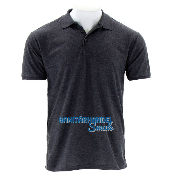 FRUIT OF THE LOOM Polo-Shirt Piqu� Type F502 dkl. grau meliert M