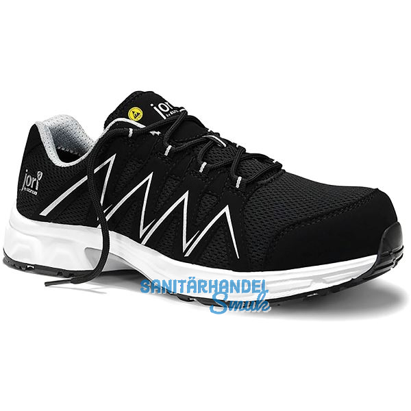 JORI Sicherheitshalbschuh Speedy Black-Silver Low ESD S1P 45