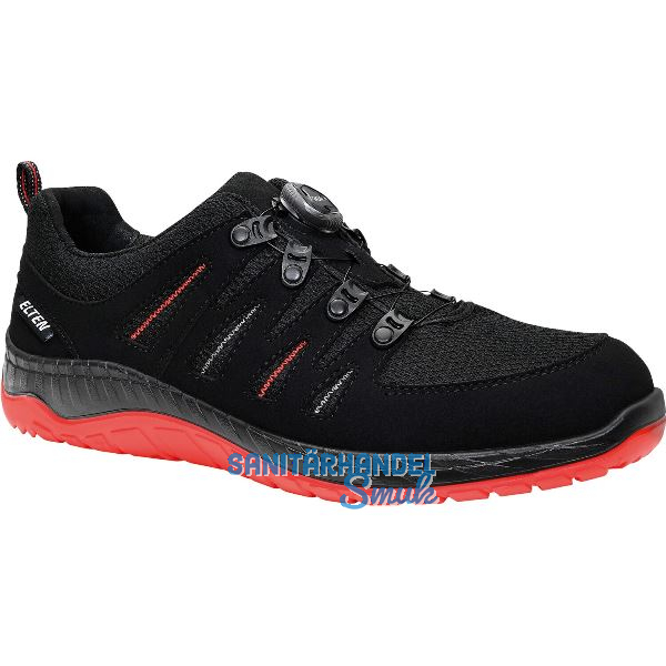 ELTEN Sicherheitshalbschuh Maddox BOA Black-Red low ESD S3 40