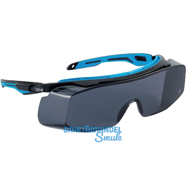 BOLL� Schutzbrille Tryon OTG Sichtscheibe Rauchglas, Rahmen Schwarz/Blau