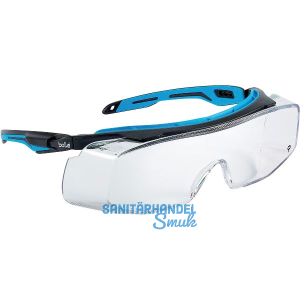 BOLL� Schutzbrille Tryon OTG Sichtscheibe klar, Rahmen Schwarz/Blau