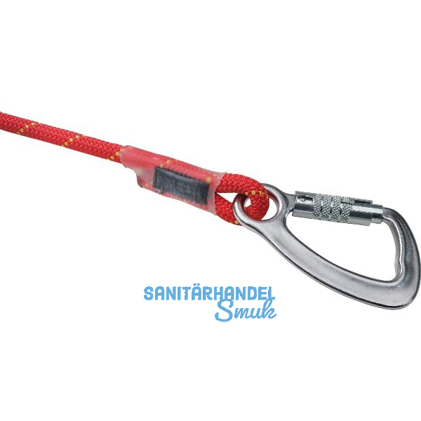 TEUFELBERGER Kernmantelseil mit vern�hter Schlaufe und Croc-Karabiner L�nge 20 m