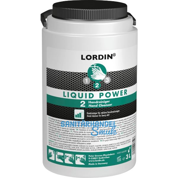 Handwaschpaste Lordin�Liquid Power 3l Dose f�r st�rkste Verschmutzungen
