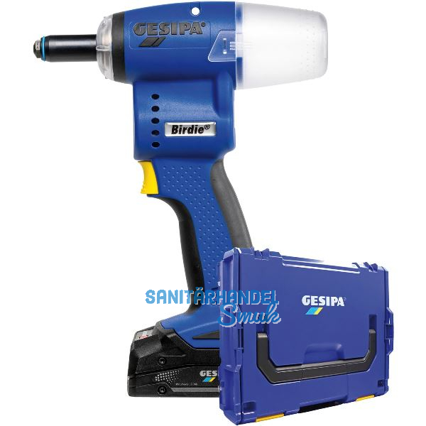 GESIPA Akku-Blindniet-Setzger�t Birdie CAS 18 V / 1 x 2,0 Ah Li-Ion im Systainer