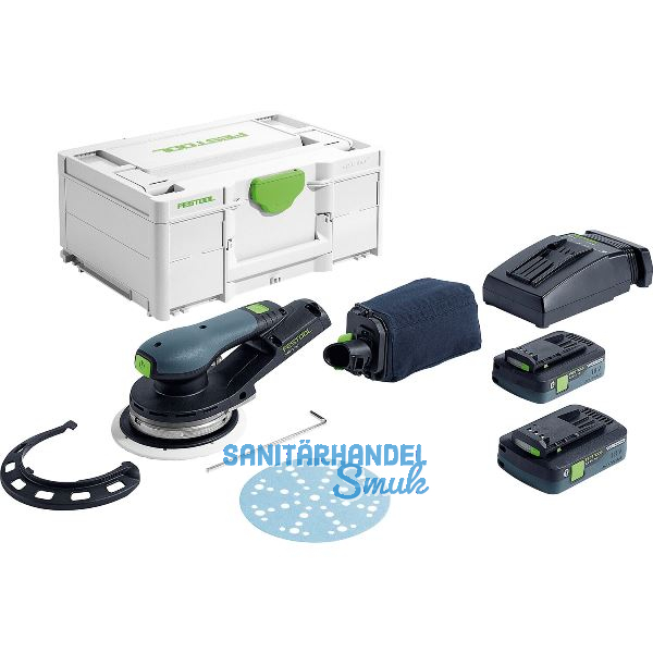 FESTOOL Akku-Exzenterschleifer ETSC 2 150 Plus 18 Volt / 4,0 Ah (IEC) Li-Ion
