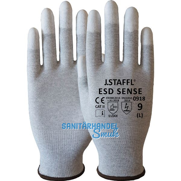 STAFFL Schutzhandschuh Sense 0918 ESD Gr��e 9