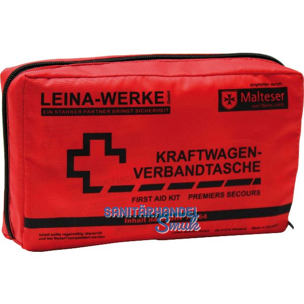 LEINA KFZ-Verbandtasche Gr��e 215 x 55 x 130 mm rot