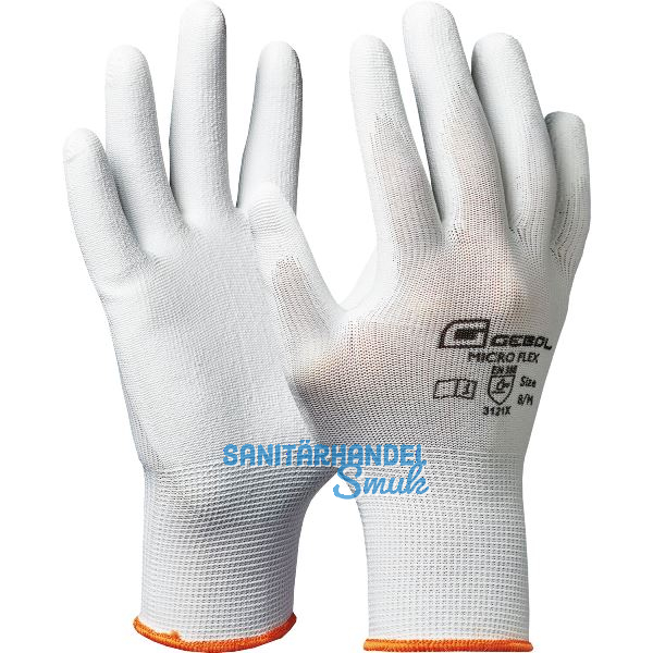 GEBOL Schutzhandschuh Micro Flex wei� Gr��e 10