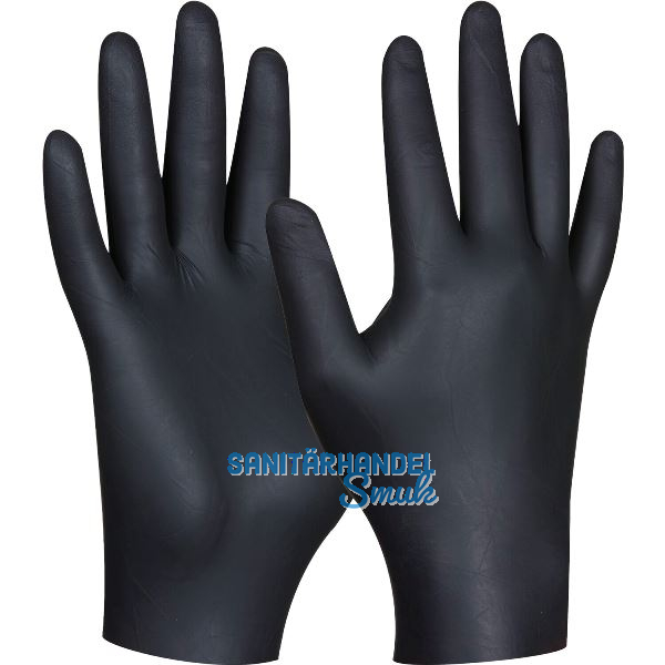 GEBOL Einweghandschuhe Black Nitril ungepudert Gr��e M - 80 St�ck