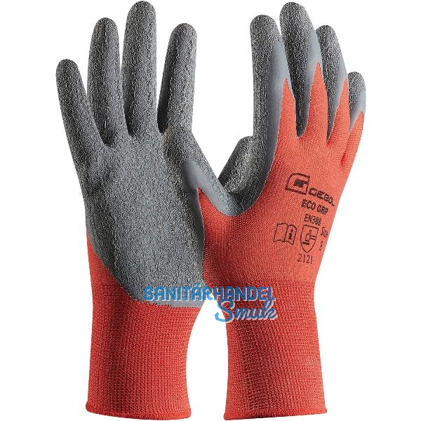GEBOL Schutzhandschuh Eco Grip Gr��e 10