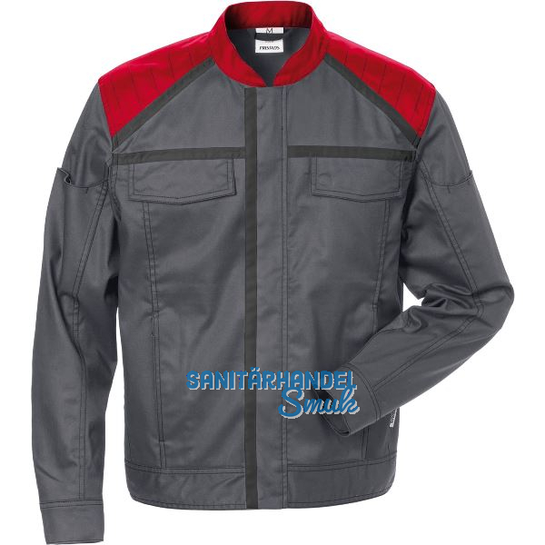 FRISTADS Jacke Skarup 4555 STFP grau/rot XXL
