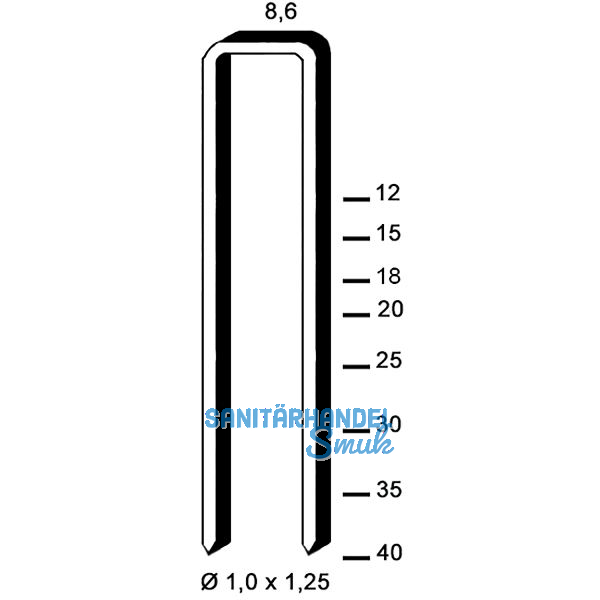 ALSAFIX Klammern Type H 15 mm aus Stahldraht verzinkt (10000 St�ck)