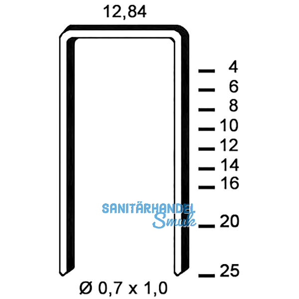 ALSAFIX Klammern Type A 4 mm aus Stahldraht verzinkt (10000 St�ck)