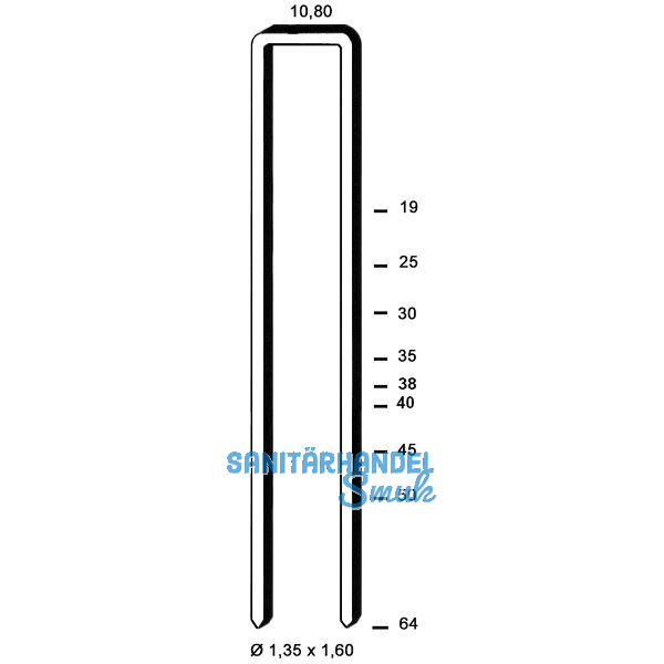 ALSAFIX Klammern Type L 35 mm aus Stahldraht verzinkt (13900 St�ck)