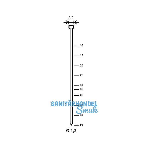 ALSAFIX Stauchkopfnagel J 40 mm aus Stahldraht verzinkt (10000 St)