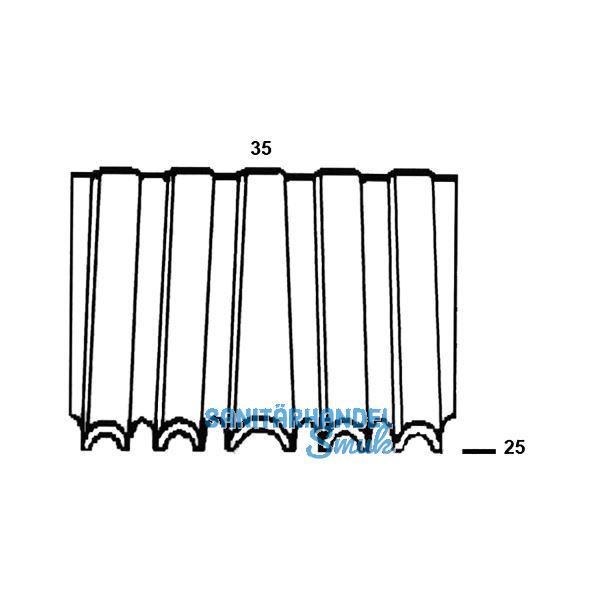 ALSAFIX Wellenn�gel Type WN35 25 mm verzinkt Wellenst�rke 3 mm (5000 St�ck)