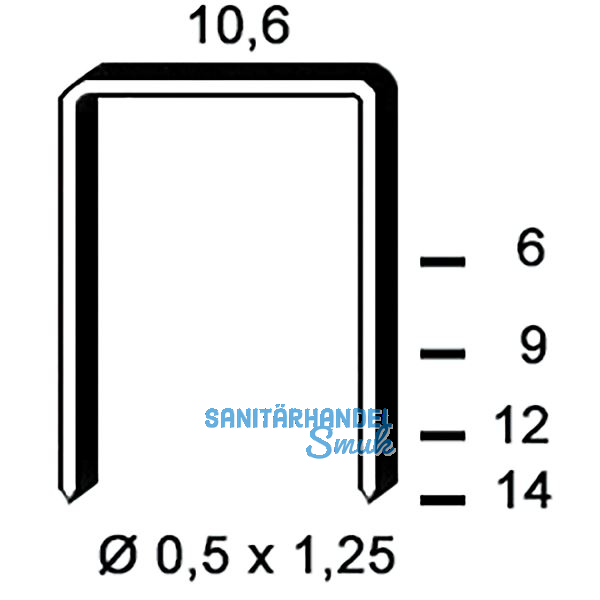 ALSAFIX Klammern Type PF 10 mm aus Stahldraht verzinkt (5000 St�ck)