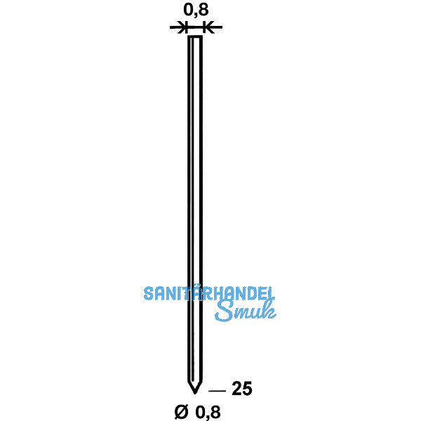 ALSAFIX Stifte ST 25 mm aus Stahldraht stanox (14.000 St)