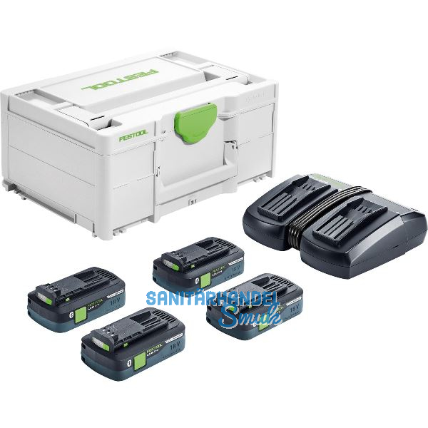 FESTOOL Akku-Starterset SYS 18 Volt / 4x 4,0 Ah TCL 6 DUO