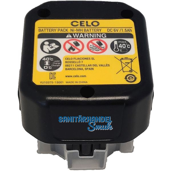 CELO Akku / Ersatzakku 6 Volt / 1,5 Ah (IEC) Li-Ion